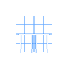 Furniture Bookcases Ikea Kallax Workstation 4X4 Silhouette Cutting Svg Files, Free Vectors File